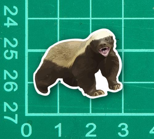 Honey badger sticker decal - badger,