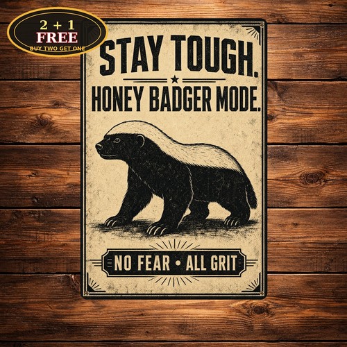 Fierce honey badger animal - fierce,