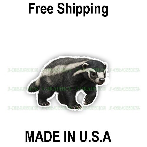 Honey badger vinyl decal - vinyl,
